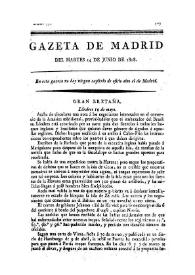 Gazeta de Madrid. 1808. Núm. 57, 14 de junio de 1808 | Biblioteca Virtual Miguel de Cervantes