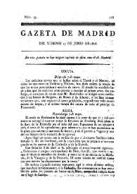 Gazeta de Madrid. 1808. Núm. 59, 17 de junio de 1808 | Biblioteca Virtual Miguel de Cervantes