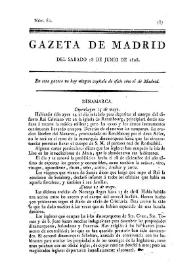 Gazeta de Madrid. 1808. Núm. 60, 18 de junio de 1808 | Biblioteca Virtual Miguel de Cervantes