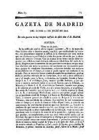 Gazeta de Madrid. 1808. Núm. 83, 11 de julio de 1808 | Biblioteca Virtual Miguel de Cervantes