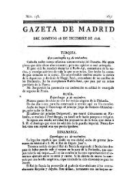Gazeta de Madrid. 1808. Núm. 158, 18 de diciembre de 1808 | Biblioteca Virtual Miguel de Cervantes