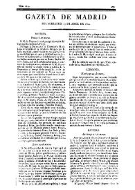 Gazeta de Madrid. 1810. Núm. 115, 25 de abril de 1810 | Biblioteca Virtual Miguel de Cervantes