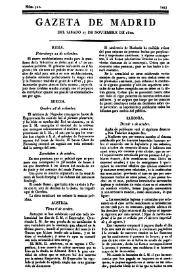 Gazeta de Madrid. 1810. Núm. 321, 17 de noviembre de 1810 | Biblioteca Virtual Miguel de Cervantes