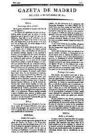 Gazeta de Madrid. 1810. Núm. 330, 26 de noviembre de 1810 | Biblioteca Virtual Miguel de Cervantes