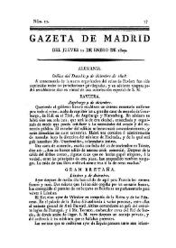 Gazeta de Madrid. 1809. Núm. 12, 12 de enero de 1809 | Biblioteca Virtual Miguel de Cervantes
