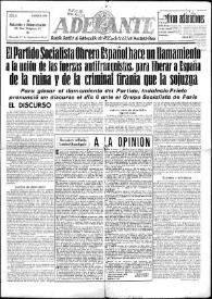 Adelante. Núm. 146, 11 de septiembre de 1947 | Biblioteca Virtual Miguel de Cervantes