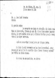 Carta de Carlos Esplá a Juan José Cremades. 18 de enero de 1944 | Biblioteca Virtual Miguel de Cervantes