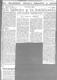 La Iglesia y la burguesía / por Indalecio Prieto | Biblioteca Virtual Miguel de Cervantes