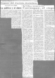 Carrasquer, el ciego. Un mitin en París / Indalecio Prieto | Biblioteca Virtual Miguel de Cervantes