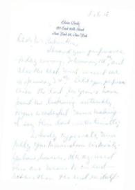 Carta dirigida a Arthur Rubinstein. Nueva York, 18-02-1958 | Biblioteca Virtual Miguel de Cervantes