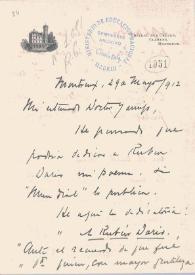 Carta de Solar, Alberto del | Biblioteca Virtual Miguel de Cervantes