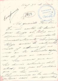 Carta de Sawa, Alejandro | Biblioteca Virtual Miguel de Cervantes