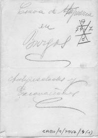 Carpetilla de expediente sobre la cueva de Atapuerca | Biblioteca Virtual Miguel de Cervantes