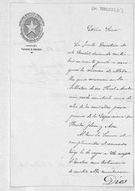 Oficio del Secretario general de la Sociedad madrileña protectora de los animales y las plantas adjuntando una medalla de cobre, que dona, de las acuñadas para premios de la Exposición de Plantas, Flores y Aves. | Biblioteca Virtual Miguel de Cervantes