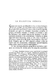La escritura ibérica / Manuel Gómez Moreno | Biblioteca Virtual Miguel de Cervantes