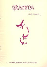 Gramma. Año IX, número 29, 1998 | Biblioteca Virtual Miguel de Cervantes