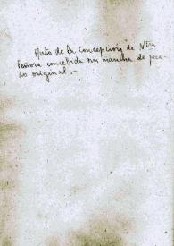 Auto de la concepción de N[uest]ra S[eño]ra Concevida sin mancha de peca[d]o original / [Lope de Vega Carpio] | Biblioteca Virtual Miguel de Cervantes