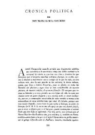 Crónica política / por José María García Escudero | Biblioteca Virtual Miguel de Cervantes