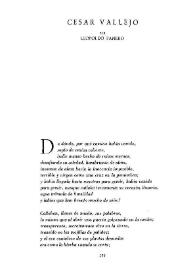 César Vallejo / por Leopoldo Panero | Biblioteca Virtual Miguel de Cervantes