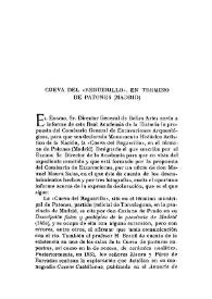 Cueva del "Reguerillo", en término de Patones (Madrid) / Francisco Álvarez Ossorio | Biblioteca Virtual Miguel de Cervantes