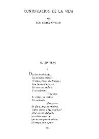 Continuación de la vida / por Luis Felipe Vivanco | Biblioteca Virtual Miguel de Cervantes