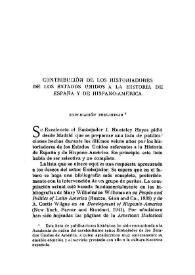 Contribución de los historiadores de los Estados Unidos a la historia de España y de Hispano-América | Biblioteca Virtual Miguel de Cervantes