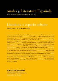 Anales de Literatura Española. Núm. 24, 2012 | Biblioteca Virtual Miguel de Cervantes