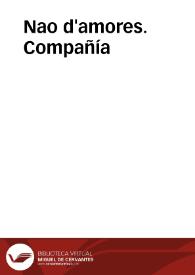 Nao d'amores. Compañía | Biblioteca Virtual Miguel de Cervantes