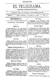 El Telegrama : diario progresista. Año II, núm. 154, miércoles 12 de febrero de 1890 | Biblioteca Virtual Miguel de Cervantes