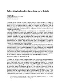 Rafael Altamira, la redención nacional por la Historia / Paul Aubert | Biblioteca Virtual Miguel de Cervantes