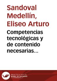 Competencias tecnológicas y de contenido necesarias para capacitar en la producción de recursos de aprendizaje móvil | Biblioteca Virtual Miguel de Cervantes