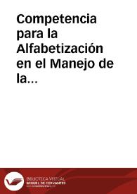 Competencia para la Alfabetización en el Manejo de la Información | Biblioteca Virtual Miguel de Cervantes