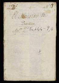 Comedia famosa. El maestro de danzar / de D. Pedro Calderón de la Barca | Biblioteca Virtual Miguel de Cervantes