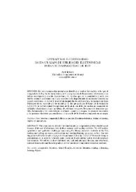 Literaturas e-comparadas: hacia un mapa de utilidades electrónicas para un comparatismo de hoy / Amelia  Sanz | Biblioteca Virtual Miguel de Cervantes