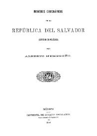 Nombres geográficos indígenas de la República de Honduras / por Alberto Membreño | Biblioteca Virtual Miguel de Cervantes