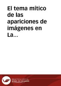 El tema mítico de las apariciones de imágenes en La Rioja / Quijera Perez, José Antonio | Biblioteca Virtual Miguel de Cervantes