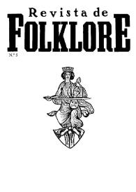 Revista de Folklore. Tomo 1a. Núm. 5, 1981 | Biblioteca Virtual Miguel de Cervantes