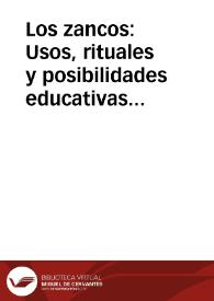 Los zancos: Usos, rituales y posibilidades educativas / Arribas Cubero, Higinio y GUTIERREZ CARDEÑOSA | Biblioteca Virtual Miguel de Cervantes