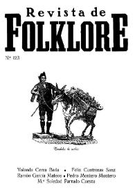 Revista de Folklore. Tomo 11a. Núm. 123, 1991 | Biblioteca Virtual Miguel de Cervantes