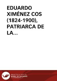 EDUARDO XIMÉNEZ COS (1824-1900), PATRIARCA DE LA INVESTIGACIÓN FOLKLÓRICO MUSICAL VALENCIANA / Pico Pascual, Miguel AngeL | Biblioteca Virtual Miguel de Cervantes