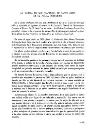 La iglesia de San Francisco, en Santa Cruz de la Palma (Canarias) / José Luis de Arrese | Biblioteca Virtual Miguel de Cervantes