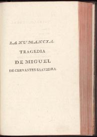 La Numancia / Miguel de Cervantes Saavedra; edición de Florencio Sevilla Arroyo | Biblioteca Virtual Miguel de Cervantes