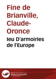 Ieu D'armoiries de l'Europe | Biblioteca Virtual Miguel de Cervantes