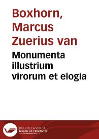 Monumenta illustrium virorum et elogia | Biblioteca Virtual Miguel de Cervantes