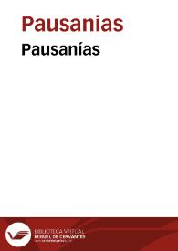 Pausanías | Biblioteca Virtual Miguel de Cervantes