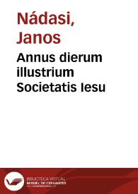 Annus dierum illustrium Societatis Iesu | Biblioteca Virtual Miguel de Cervantes