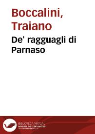 De' ragguagli di Parnaso | Biblioteca Virtual Miguel de Cervantes