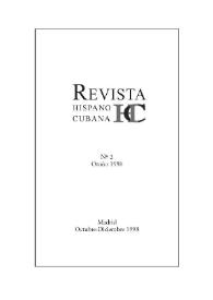 Revista Hispano Cubana : HC. Núm. 2, otoño, octubre-diciembre 1998 | Biblioteca Virtual Miguel de Cervantes