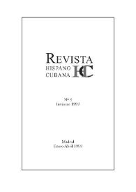 Revista Hispano Cubana : HC. Núm.3, invierno, enero-abril 1999 | Biblioteca Virtual Miguel de Cervantes