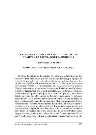 José Manuel Trabado: "Antes de la novela gráfica. Clásicos del cómic en la prensa norteamericana". Madrid, Cátedra, 2012; "Signo e Imagen", vol. 141, 286 págs. [Reseña] / José Enrique Martínez | Biblioteca Virtual Miguel de Cervantes